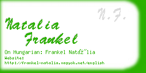 natalia frankel business card
